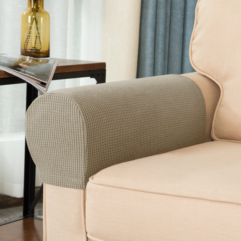 Housse pour fauteuil à coussins carrés Arainy, Sable