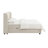 Adonia Beige Chenille Queen Bed With Storage (Mattress Included)