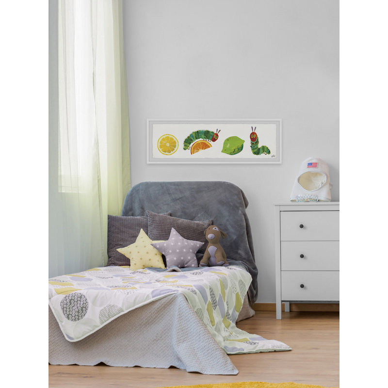 Katharine Citrus Chenille, reproduction encadrée, H 15 po x l 45 po x P 1,5 po