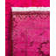 Tapis unique rose / rouge / brun foncé de 6 pi 3 po x 9 pi Overyed