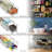 Sorbus Pull Out Organizer Bins, Clear Stackable Storage Drawers for Cleaning Supplies (4 Pack) - 13.25"L x 4.25"W x 4.25"H