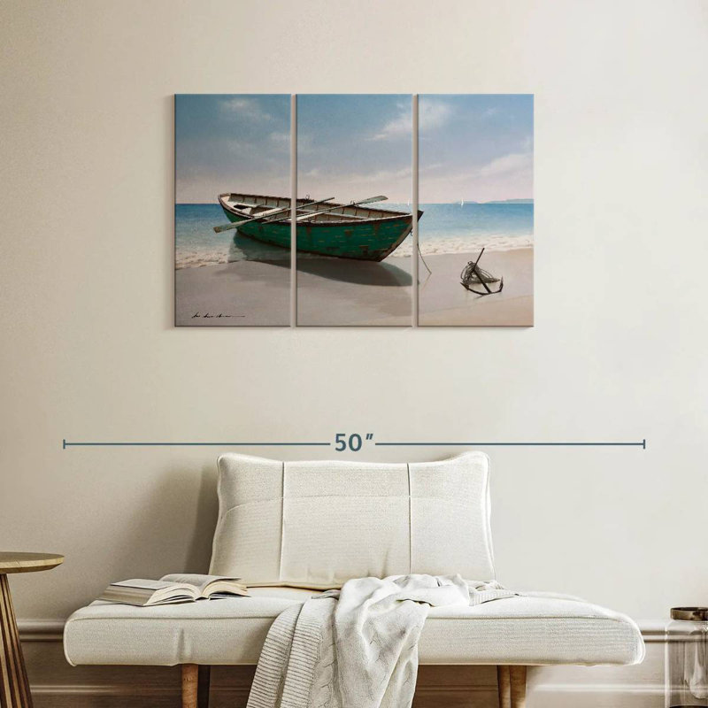 Mehar Green Boat, 24" H x 38" W