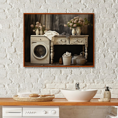 «Farmhouse Laundry Charm II», art mural