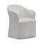 Chaise rembourrée Faouzi avec roulettes-579871245