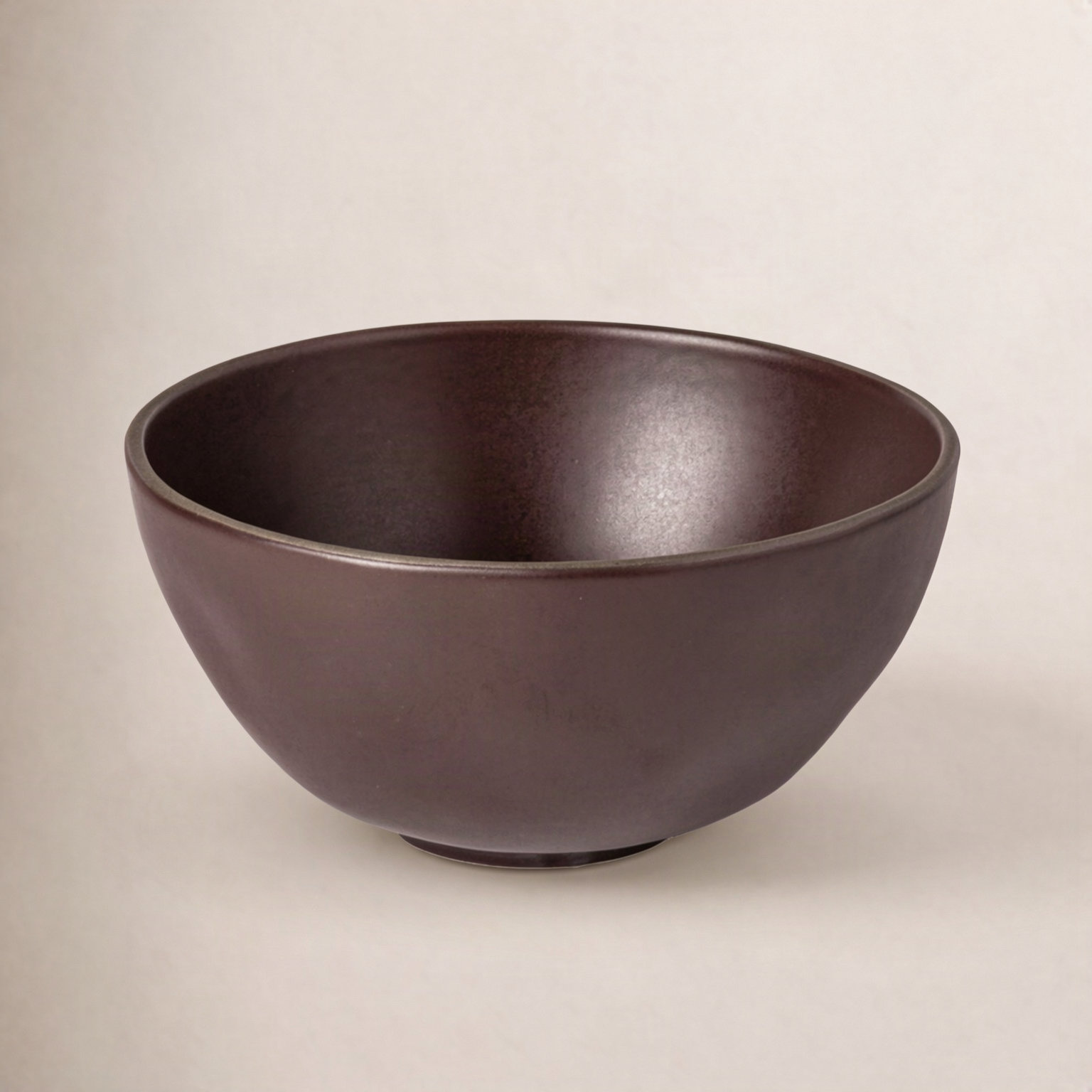 Stacked Organic Stoneware Cereal Bowl, Port
