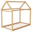 Lit simple en bois