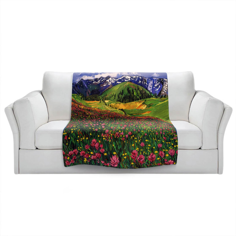 Hand Woven Throw Blanket, 51" x 60"