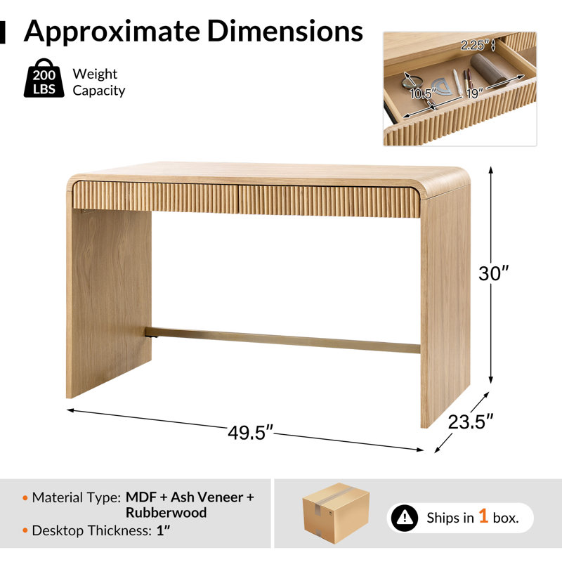 Ensembles de bureau 2 pièces Bette, Tan