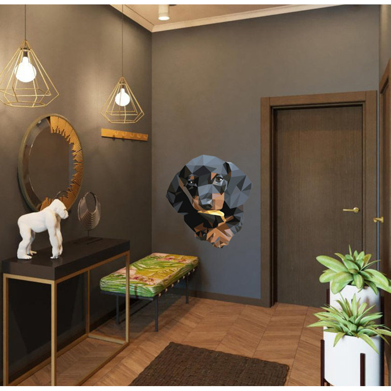 Adhésif décoratif chien teckel, GD180 (20 x 26)