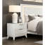 Table de chevet moderne blanc antique