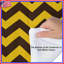 Édredon brun, jaune et zigzag-130103834