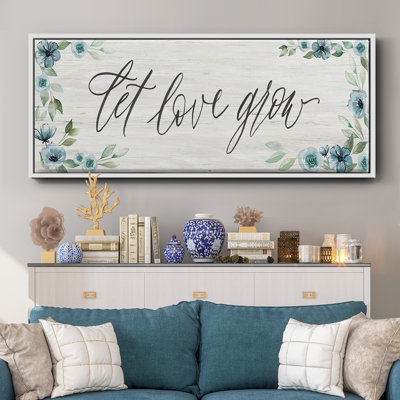 Let Love Grown- Framed Canvas