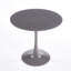Table de salle à manger 31,5 "de couleur grise à plateau tulipe de style Mid-Century pour 2 à 4 personnes avec plateau en MDF rond, table de salle à manger à piédestal, table basse de loisirs, table-628036727-628036731-628036724