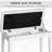 Button Tufted Faux Leather Padded Duet Piano Bench-244285209