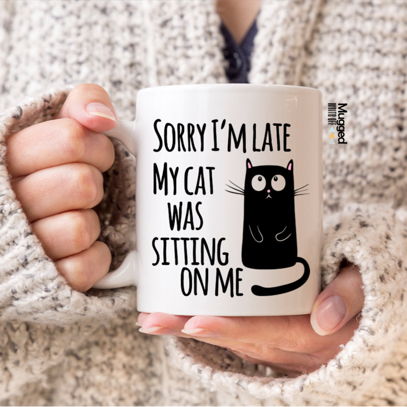 Ceramic Coffee Mug, Cat