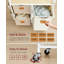 Metal Rolling Laundry Basket with Handles-991619745