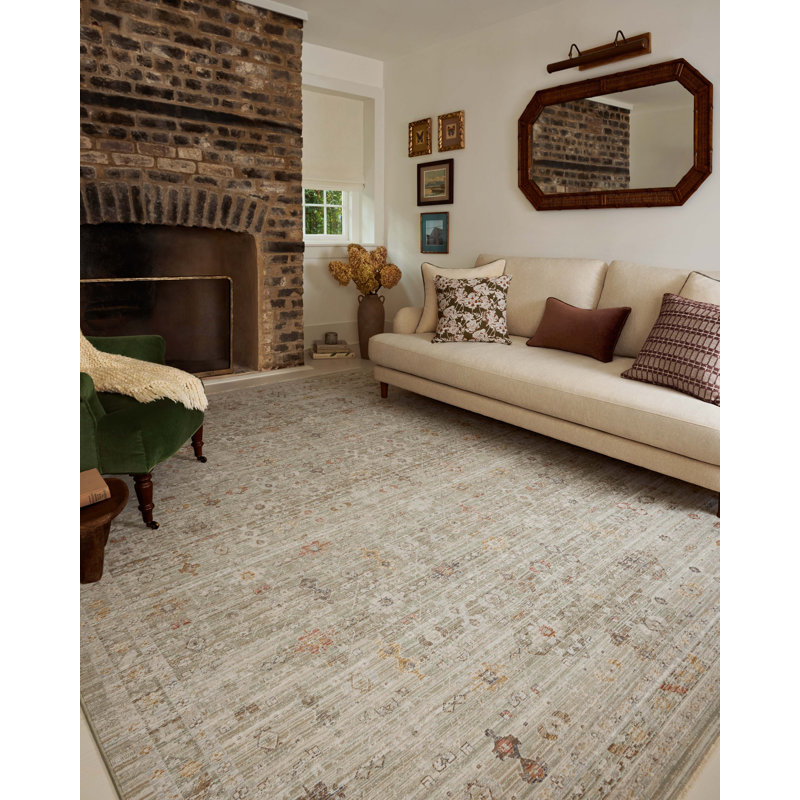 Chris Loves Julia x Loloi Ida Spa / Multi Area Rug, Square 1'6"
