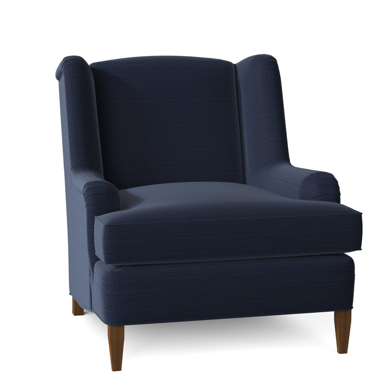 Savanah Wingback Chair, Adley Navy
