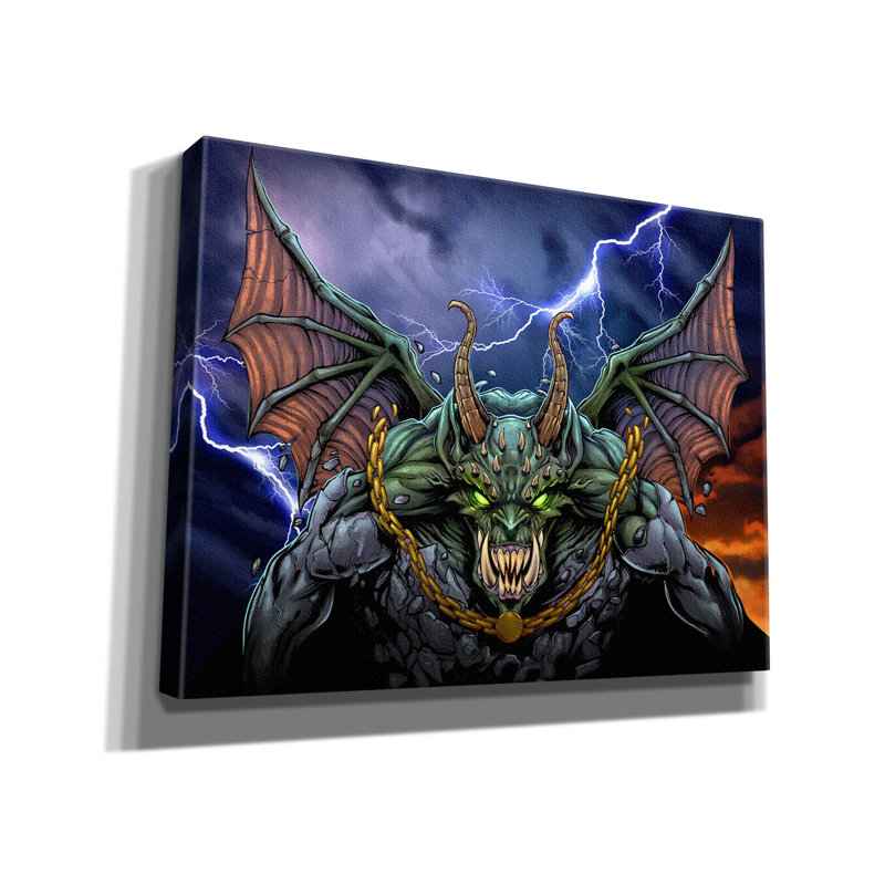 «Brenford Gargoyle 1», reproduction sur toile, H 26 po x l 34 po x P 1,5 po