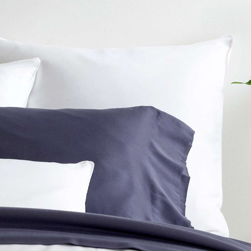 Essential Sateen Sham, Euro, White