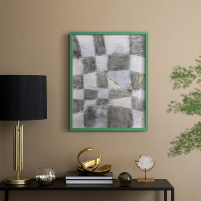 «Rustic Textile II», reproduction encadrée - bois massif