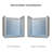 48'' W x 74'' H Double Sliding Frameless Shower Door with Clear Glass-71010190