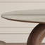 Table de salle à manger ronde en pierre frittée grise-864527511