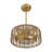 Chaddie 20" 4-Light Fandelier in Warm Brass with Remote Control