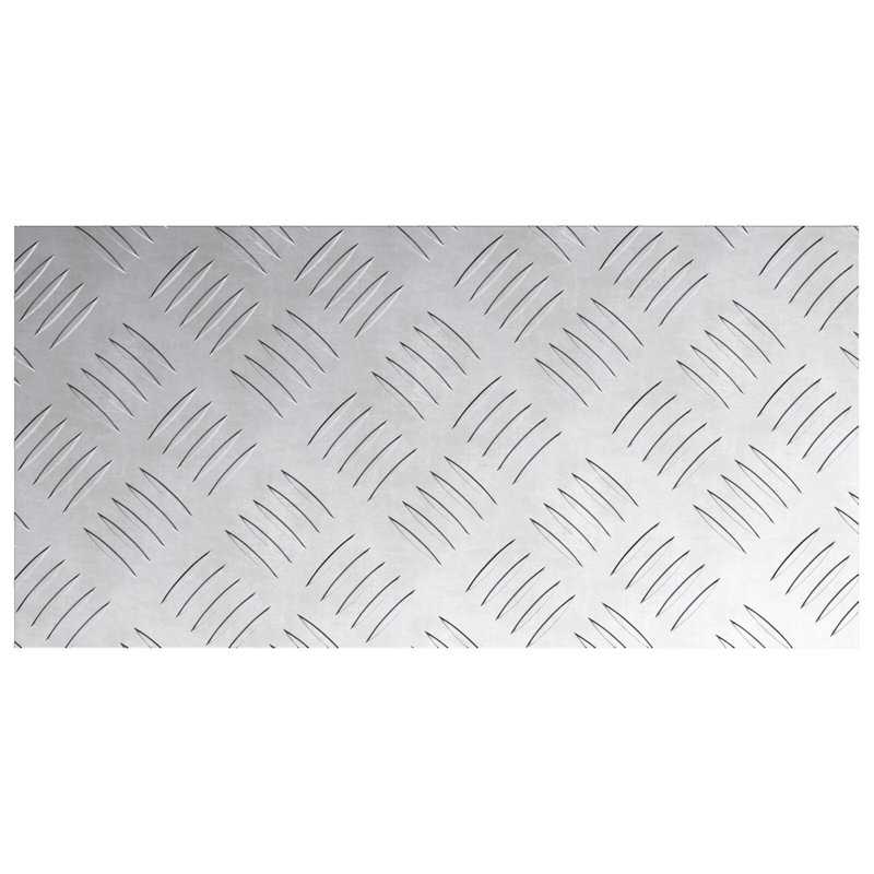 Aluminium Stair Treads Rectangular, Chrome, Rectangle 20cm x 40cm