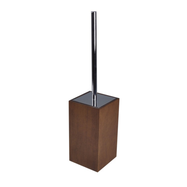 Brosse de toilette sur pied et porte-14.55 in. h Bigner, Brun