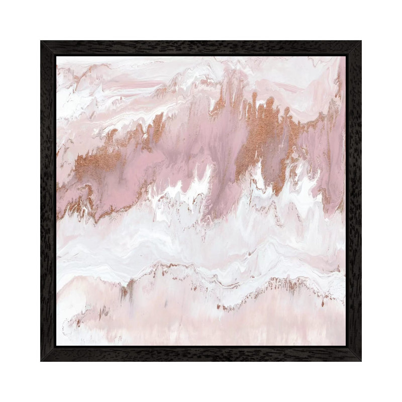 Mineral In Pink by Blakely Bering - Print on Canvas, 66.04 cm H x 66.04 cm W, Black Framed