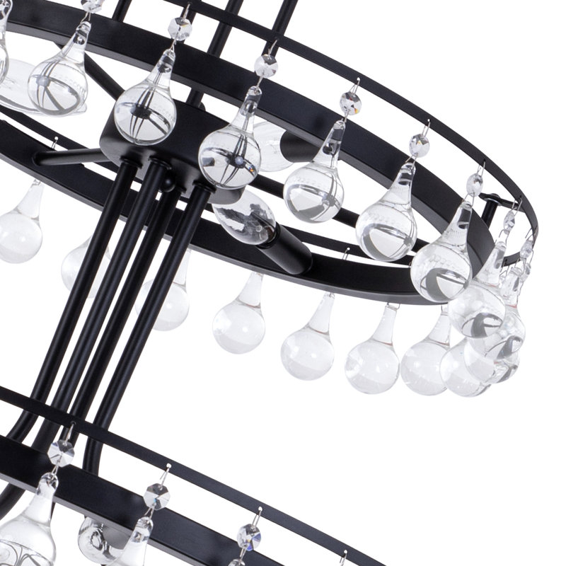 Tyshira 11 - Light 34.6"W Dimmable Chandelier