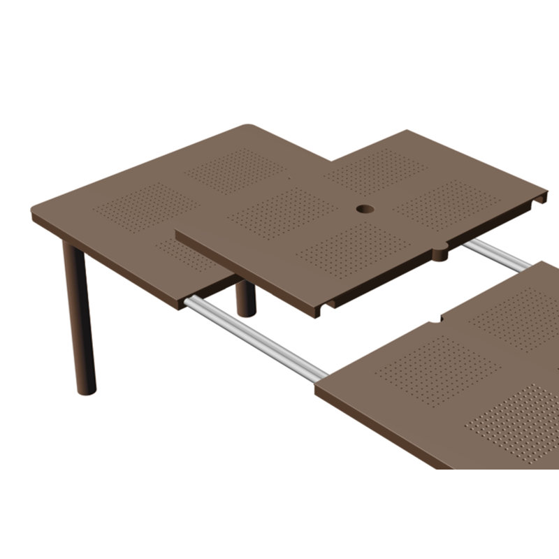 Libeccio Outdoor Dining Table, Dove Gray