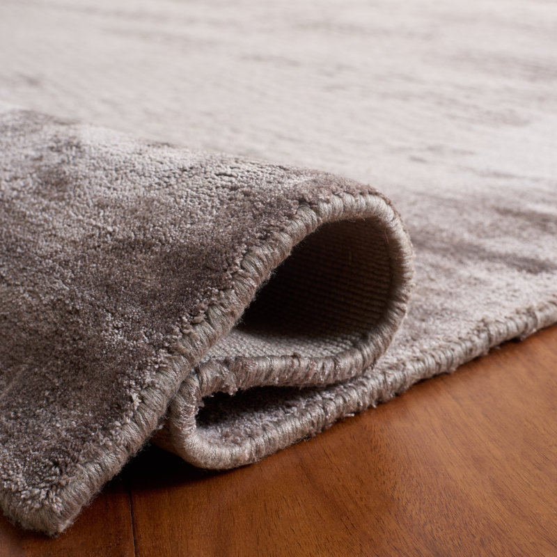 Tapis en viscose tissé à la main Jiron , Rectangle 9 pi x 12 pi