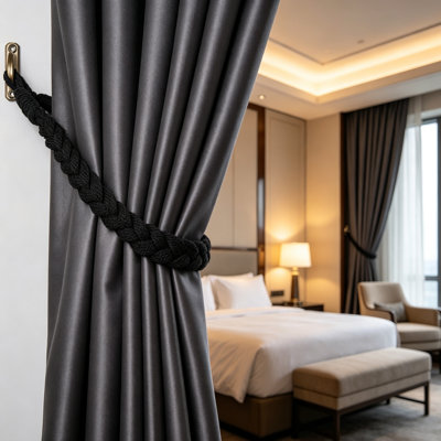 Natural Fabric Curtain Holdback/Tieback
