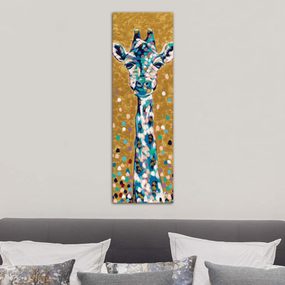 Golden Girl Giraffe by Jodi Augustine - Wrapped Canvas Painting