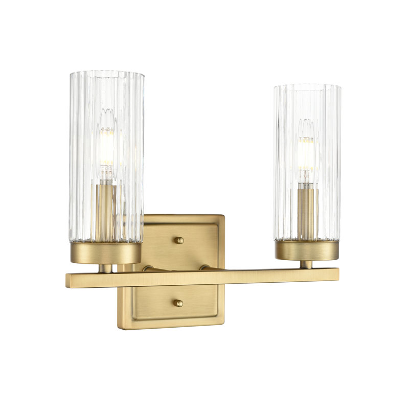 Turman 12.5" Wide 2-Light Vanity , Vintage Brass
