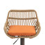 Ensemble de 2 tabourets de bar modernes pivotants avec repose-pieds pour cuisine-37784225