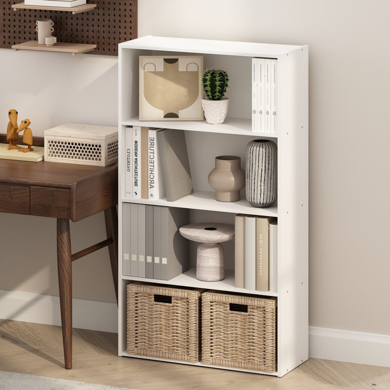 Simple Standard Bookcase, Steam Beech, (4 Shelves) 105.92cmH x 59.94cmW x 23.88cmD