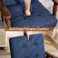Solid Wood Accent Chair with Tufted Seat, Mid-Century Armchair with Curved Armrests, Reading Chair-1813400088