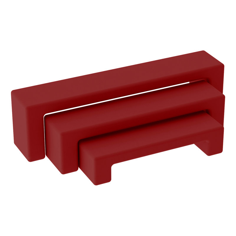 Ensemble de 3 bancs gigognes FDP Pro Series, Cramoisi