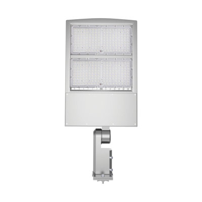 Lumière de poteau commerciale 300W DEL, éclairage de rue extérieur imperméable avec détecteur de mouvement pour la cour de stationnement