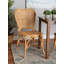 Chaise d'appoint en rotin brun naturel Pineapple