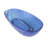 64 Inch Transparent Blue Oval Freestanding Bathtub, Ergonomic For Bathroom Comfort Soaking 65 Inch, Resin, Comfortable And