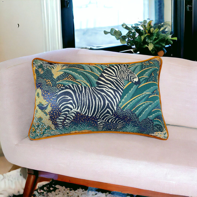 Lumbar Zebra Pillow Cover