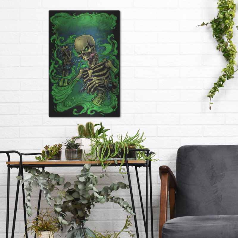 «Airbrush Skeleton» par Flyland Designs, H 16 po x l 12 po