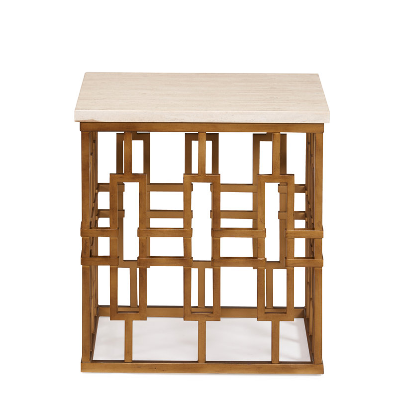 Chicklet Marble End Table