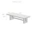 Bureau de direction rectangulaire en bois massif