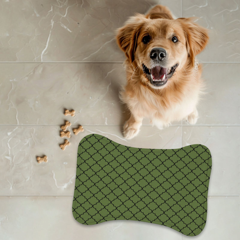 Tapis gris anthracite olive - 1 pièce