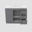 Meuble-lavabo simple 42 po avec plateau en acrylique-67996099